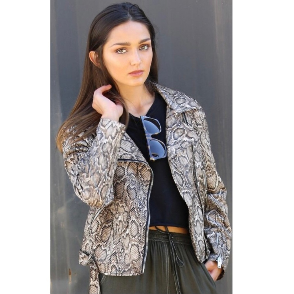 Snake print jacket